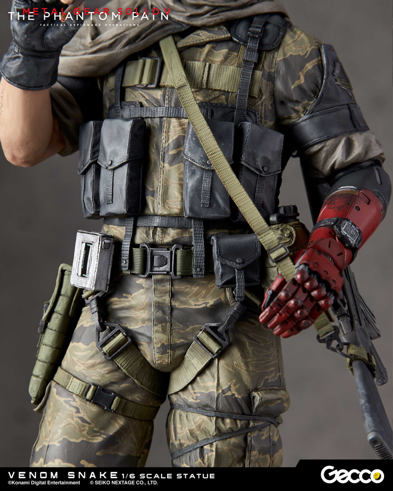 Illustration for article titled $300 Statue Of Metal Gear Solid V's Venom Snake Includes Cute Puppy